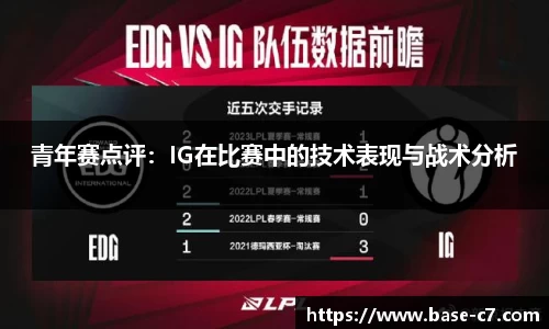 青年赛点评:IG在比赛中的技术表现与战术分析